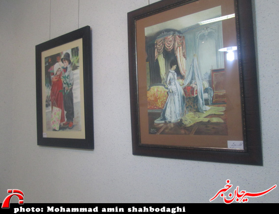 افتتاح نمایشگاه نقاشی هنرمند سیرجانی