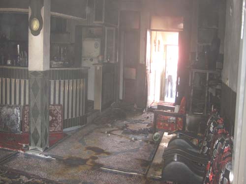 آتش سوزی یک واحد مسکونی در سیرجان
