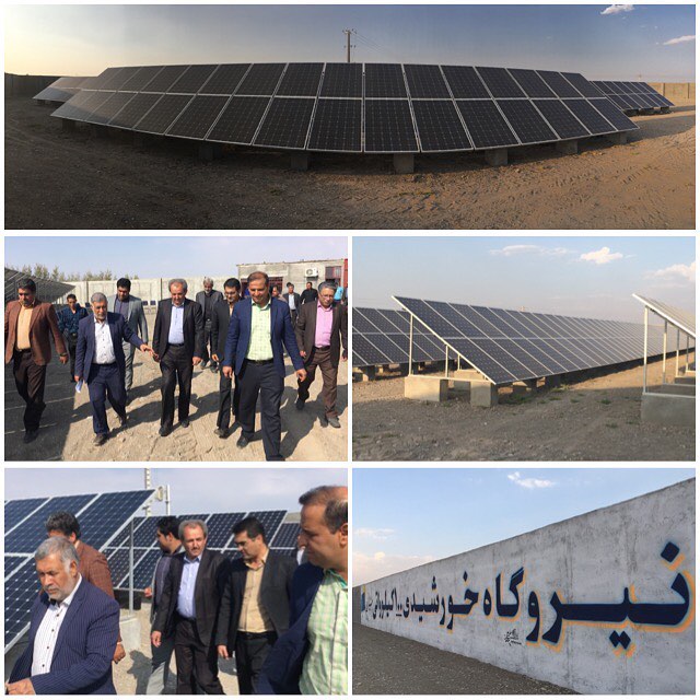 نیروگاه ۱۰۰ کیلو واتی خورشیدی در بخش گلستان به بهره برداری رسید