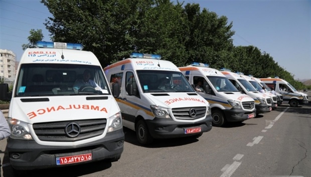 ۵ دستگاه آمبولانس پیشرفته به اورژانس۱۱۵ سیرجان اضافه شد