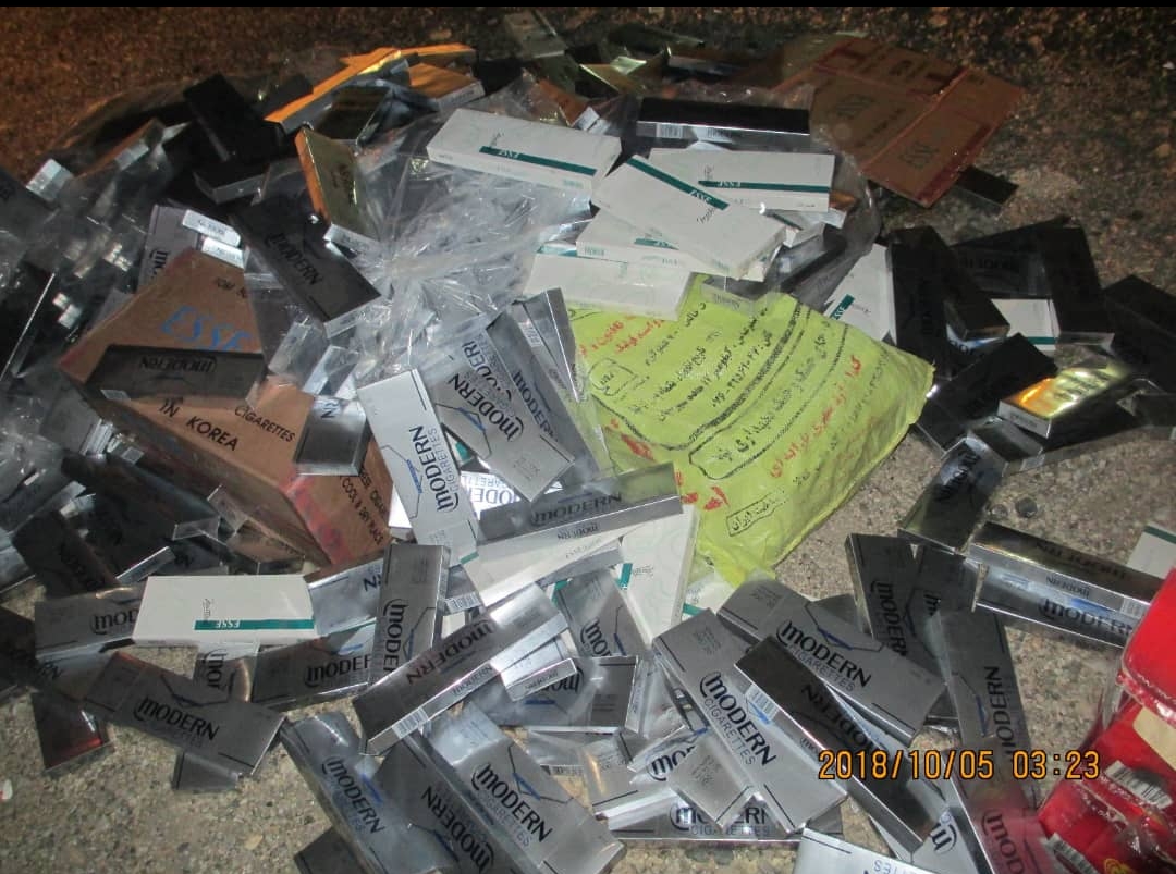 کشف ۳۰۵ هزار نخ سیگار قاچاق در سیرجان