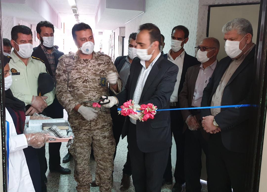 افتتاح کارگاه تولید ماسک گروه جهادی بسیج در ارزوئیه