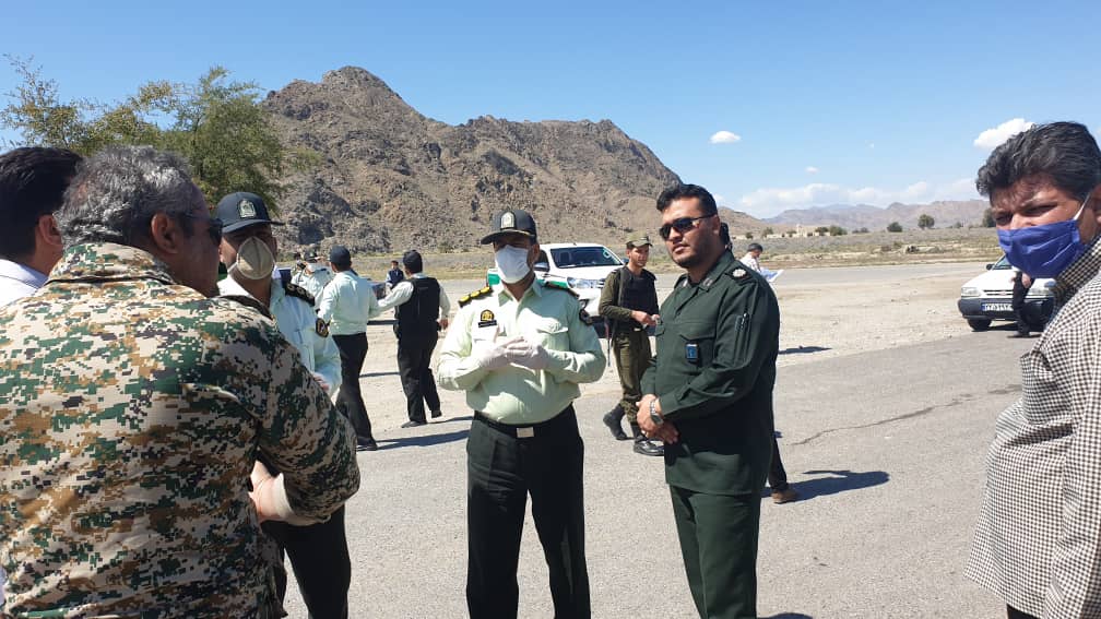 بازدید فرمانده سپاه ارزوئیه از ایستگاه های سلامت مستقر در ورودی شهرستان
