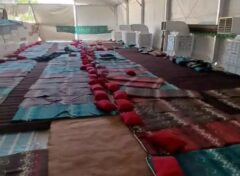 اسکان روزانه ۷۰۰ زائر اربعین در موکب شهدای مدافع حرم سیرجان 