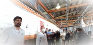 حضور کارشناسان شبکه دامپزشکی و مسئول فنی بهداشتی دامپزشکی در کشتارگاه دام