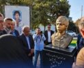از سردیس کم‌سن‌ و سال‌ترین شهید دانش‌آموز سیرجان رونمایی شد